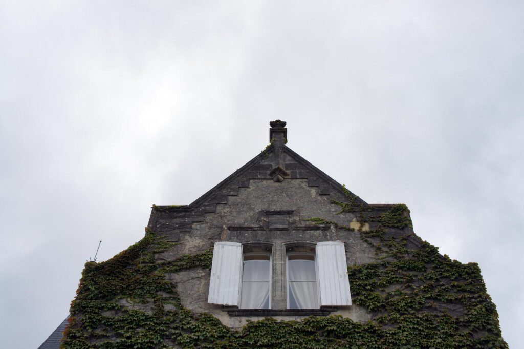 Fenster eines Hauses in Margaux